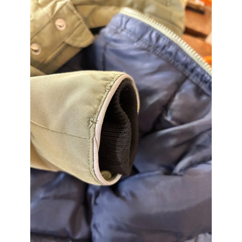 GAP Kids Boys Girls Army Green Warmest Water Resistant Parka‎ Jacket Size S
